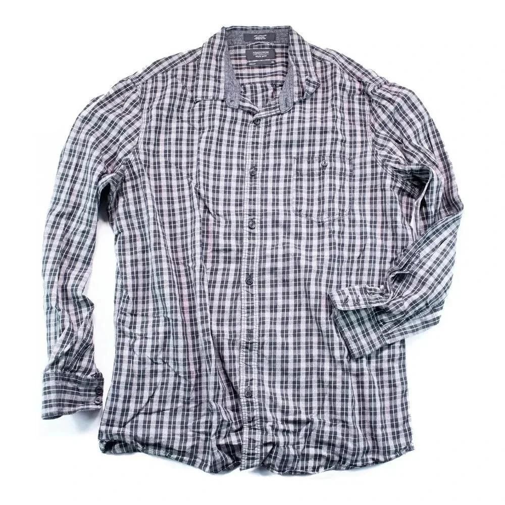 Nordstrom Men's Shop Checkered Shirt XL